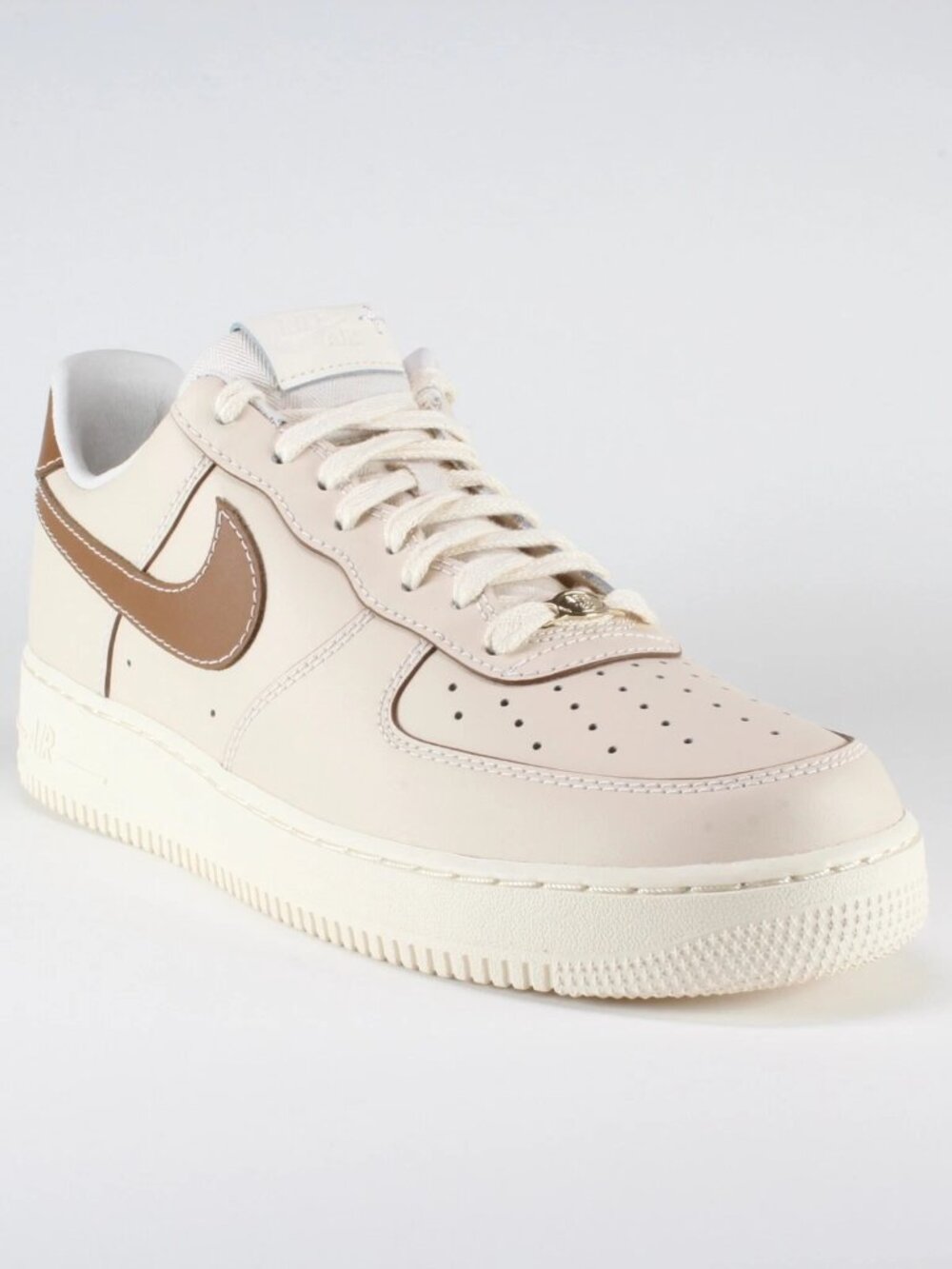 NWOT Nike Air Force 1 '07 Pearl White Pale Ivory Sail Light British Tan Men's 8